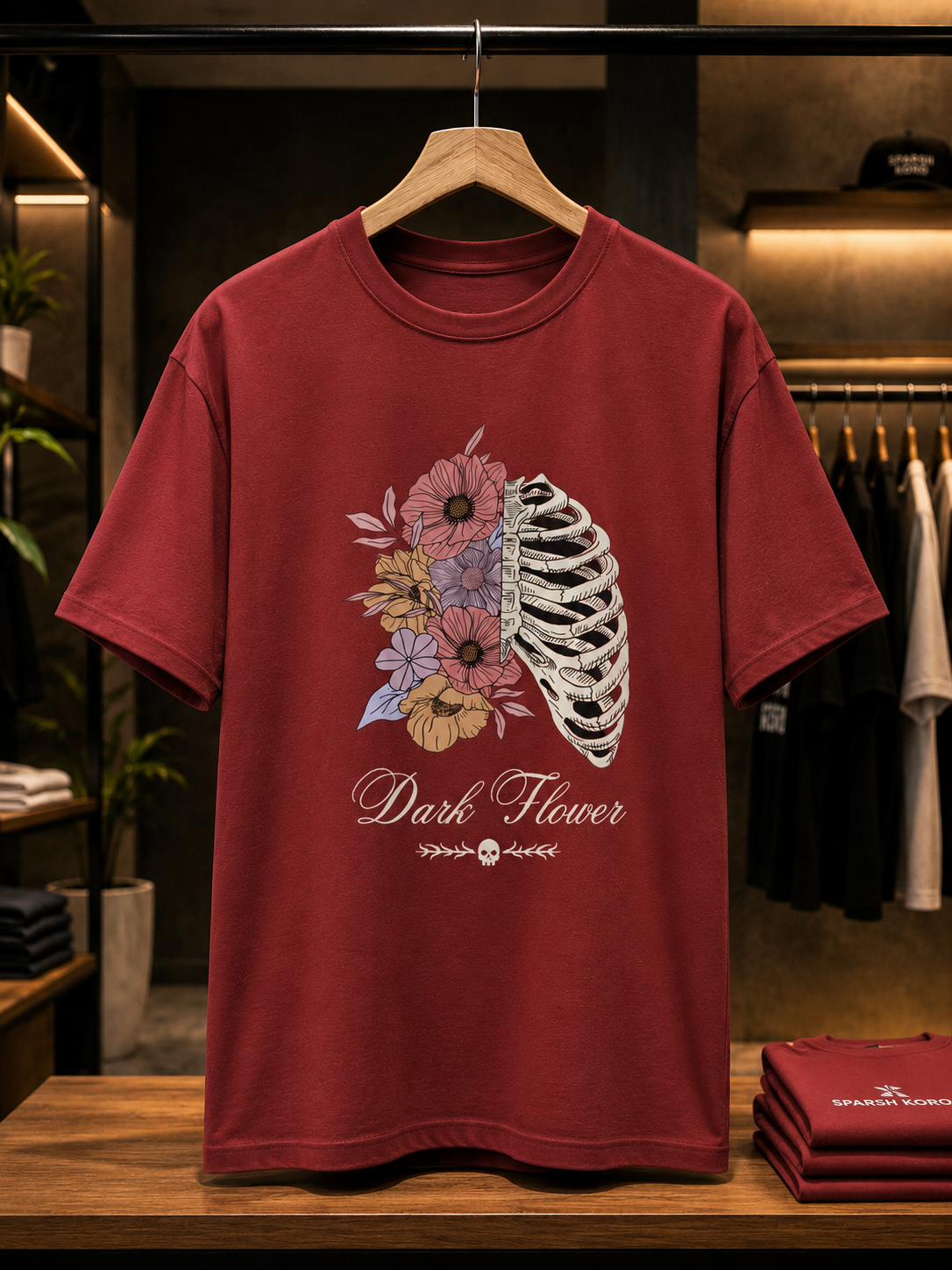 Dark Blossom – Premium Graphic T-Shirt