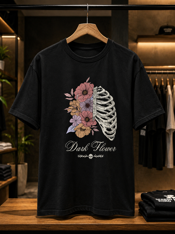 Dark Blossom – Premium Graphic T-Shirt