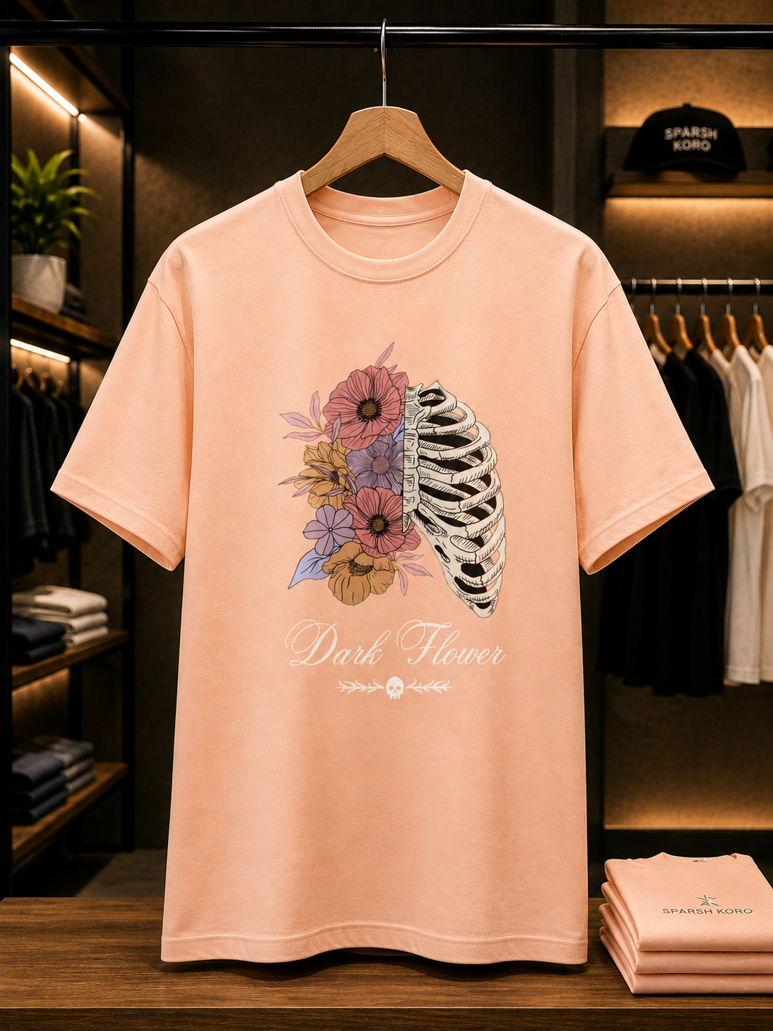 Dark Blossom – Premium Graphic T-Shirt